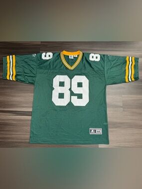 Vintage 90s Starter Green Bay Packers Mark Chmura #89 NFL Home Jersey Men 52 XL